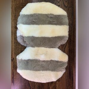 Binibamba Universal Winter Stroller Liner Bunting Natural Stripe Print